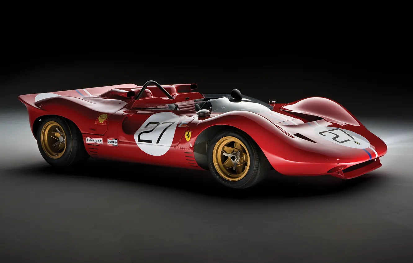 Photo wallpaper Ferrari, 1967, 350, Spider, Can-Am, Classic racing cars