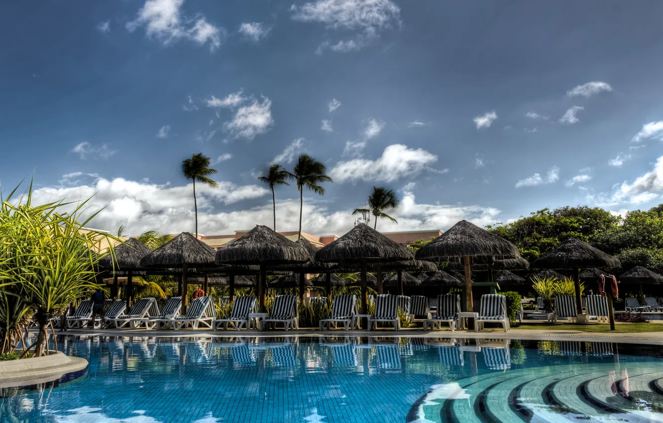 Photo wallpaper water, pool, day, the hotel, Area