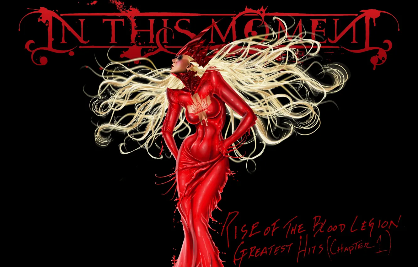 Photo wallpaper White, Hair, Blood, In This Moment, Maria Brink