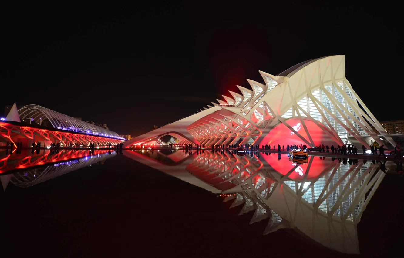 Photo wallpaper people, building, construction, Spain