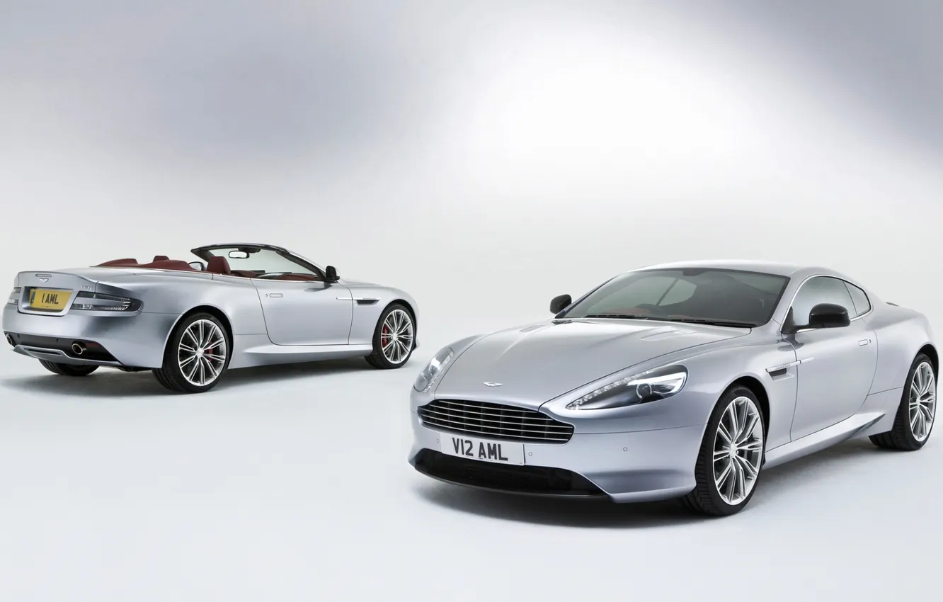 Photo wallpaper Aston Martin, coupe, Aston Martin, supercar, DB9, convertible, rear view, the front