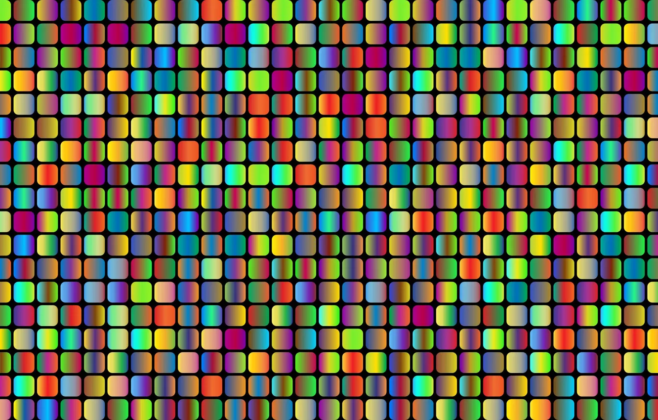 Photo wallpaper Color, Squares, Background, Color, Rounded squares, Psycho