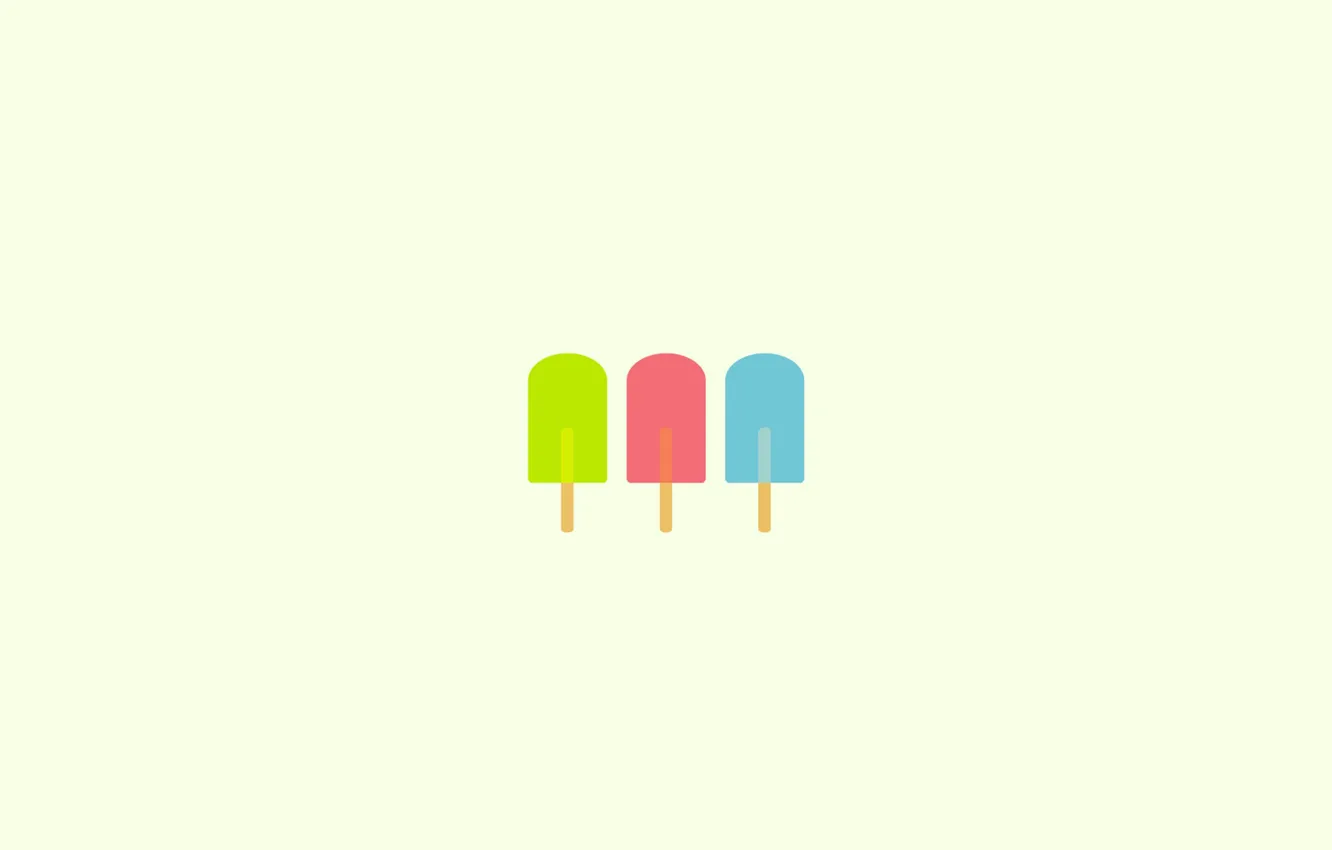 Photo wallpaper colors, ice cream, shapes