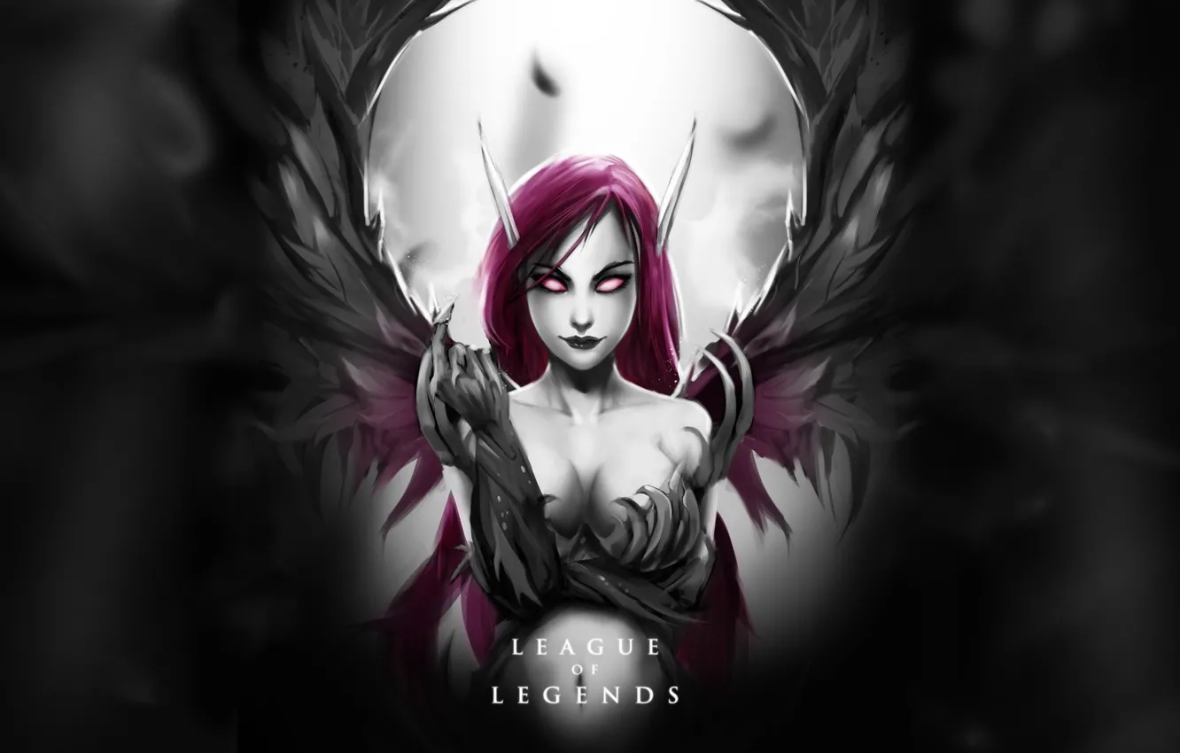 Photo wallpaper demon, league of legends, female