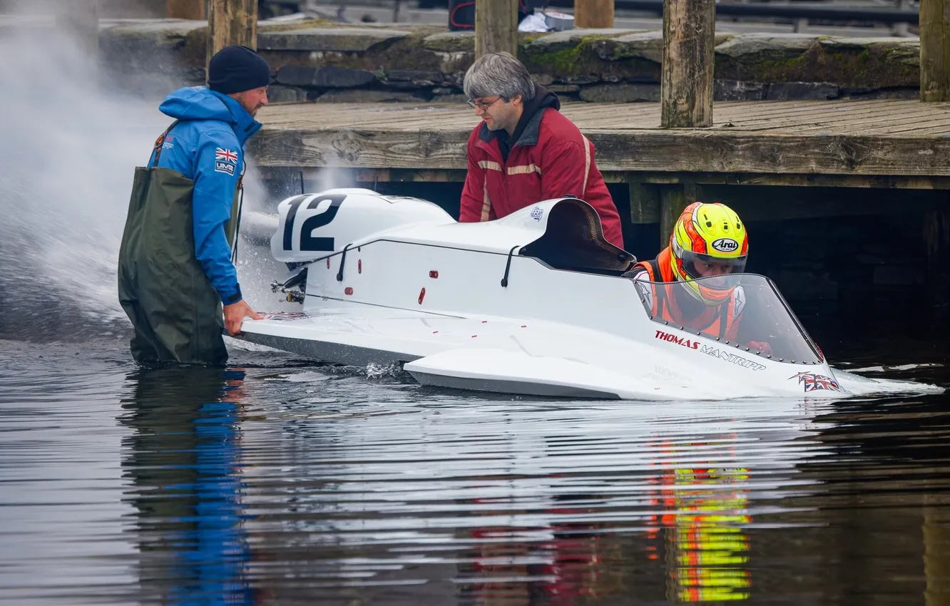 Photo wallpaper race, boat, speed
