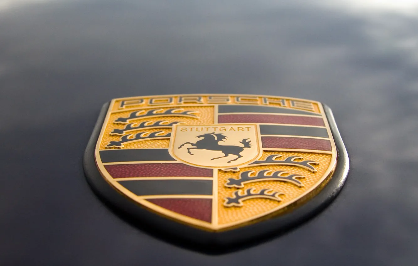 Photo wallpaper Porsche, emblem, emblem