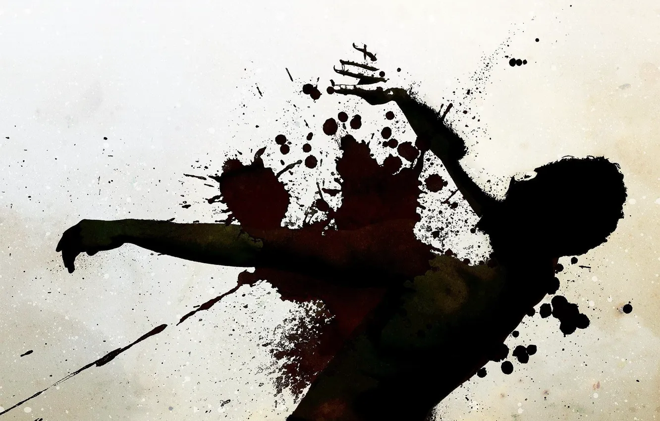 Photo wallpaper squirt, people, spot, male, falls