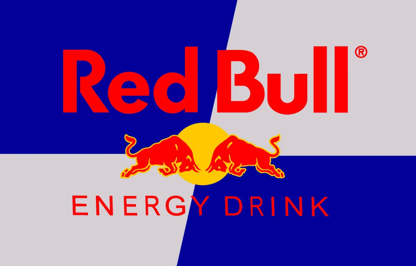 Photo wallpaper logo, Red Bull, brand, energy drink