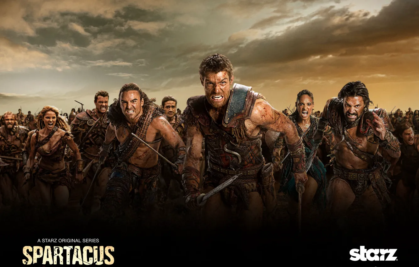 Photo wallpaper Spartacus, Spartacus, War of the damned
