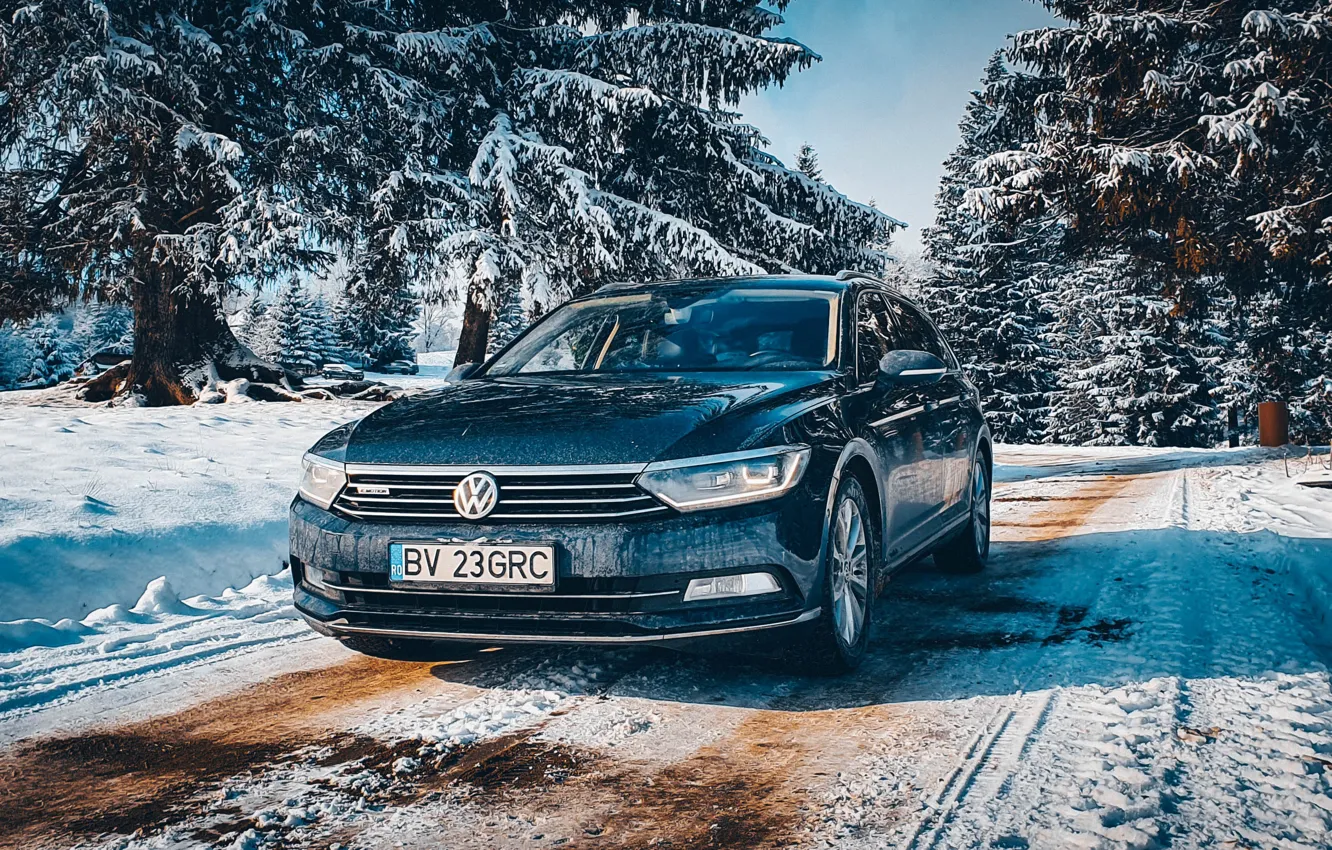 Photo wallpaper car, Volkswagen, Passat, Variant, Cosmin Grosu, B8