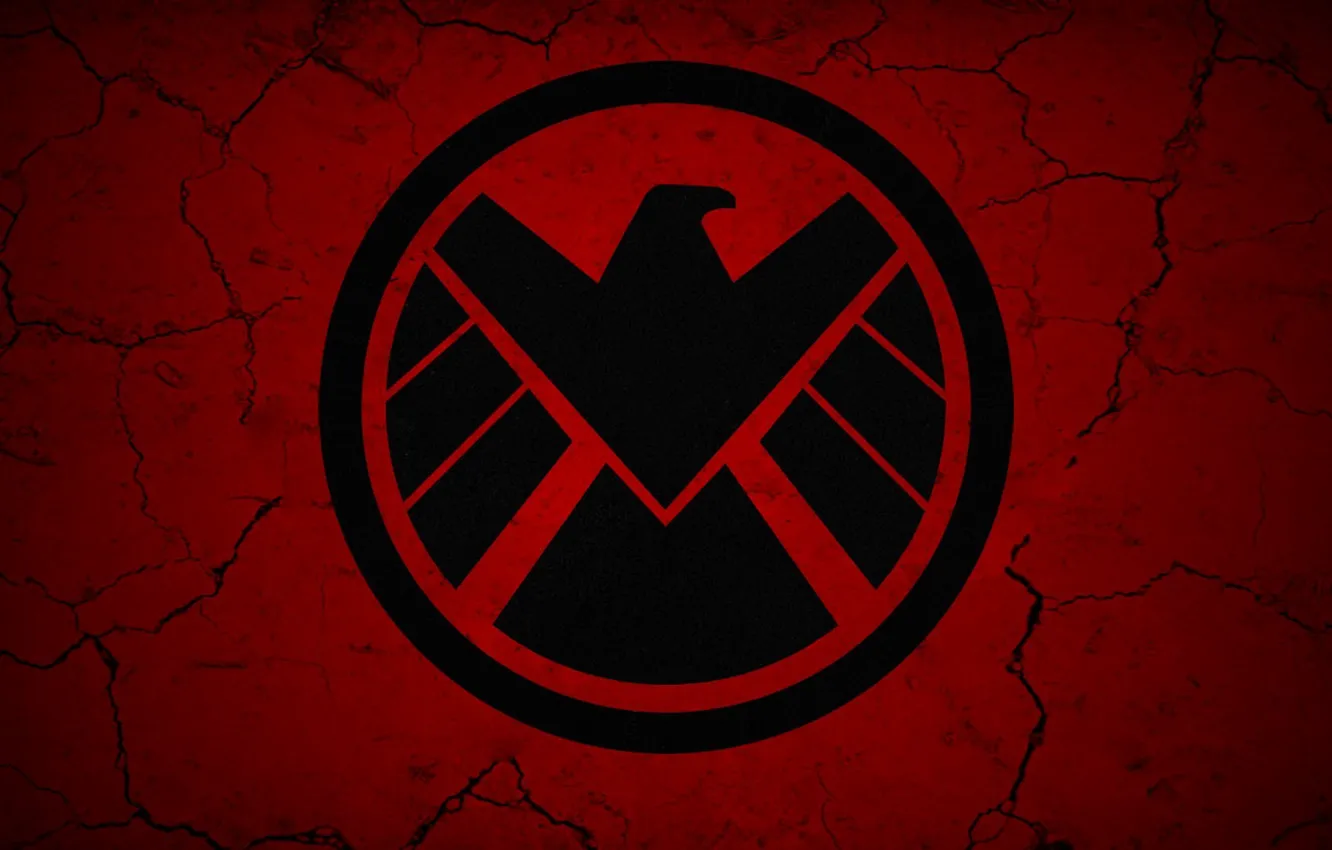 Photo wallpaper wall, Eagle, logo, smoke, fog, Marvel, Falcon, series