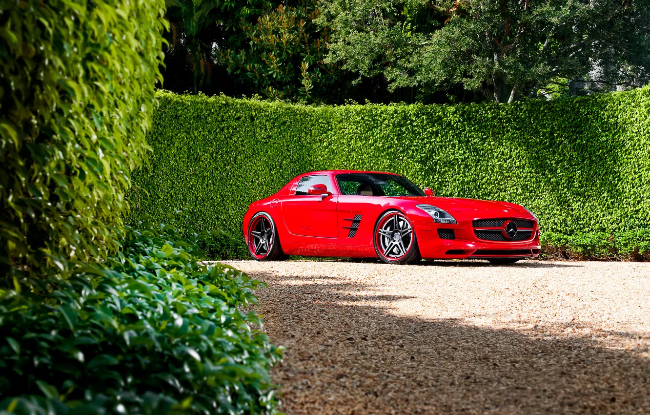 Photo wallpaper cars, Mercedes, Mercedes, cars, AMG, SLS, auto wallpapers, car Wallpaper
