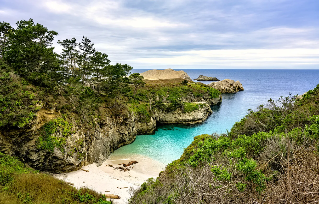 Photo wallpaper United States, California, Carmel Highlands