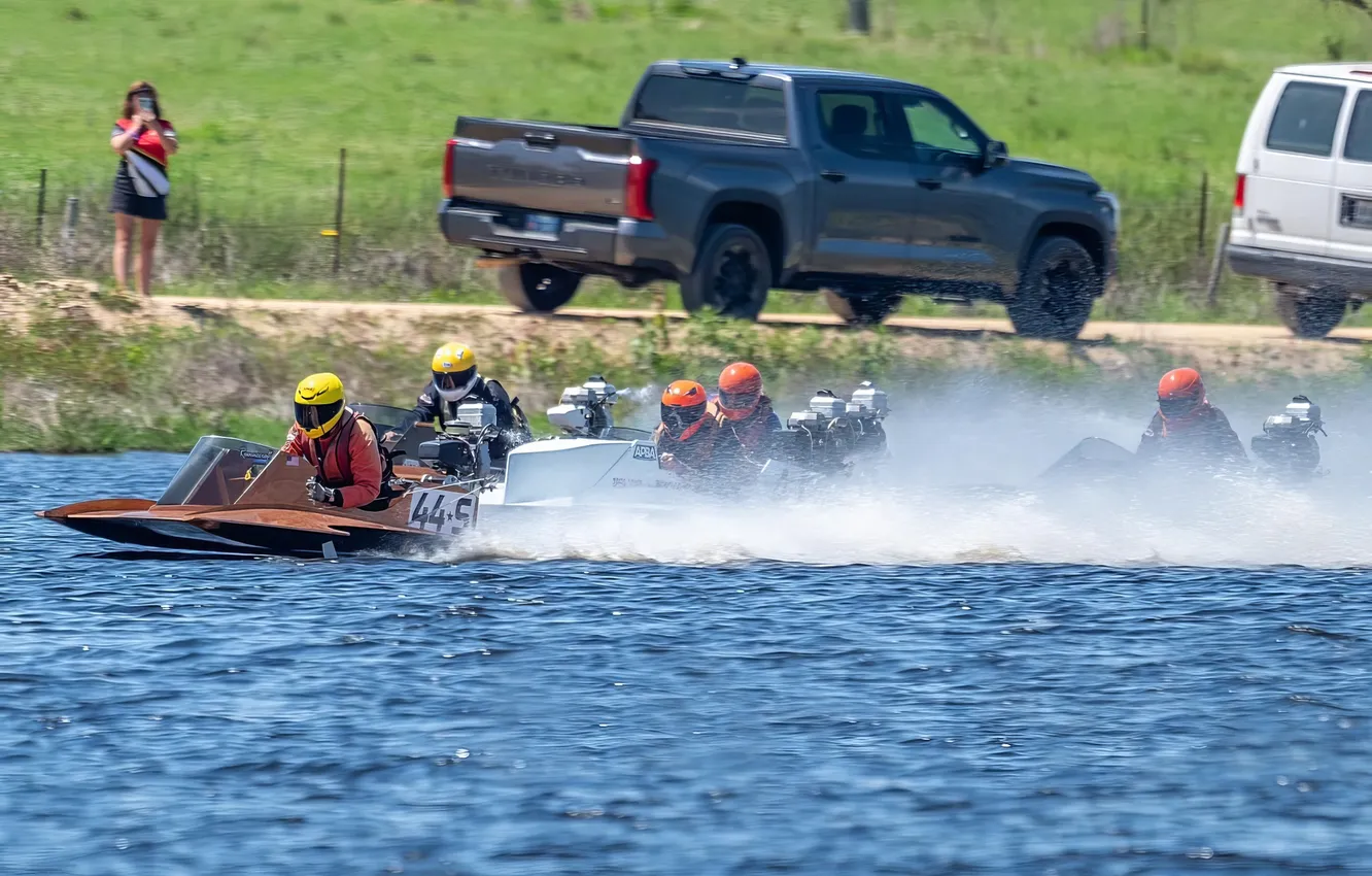 Photo wallpaper race, boat, speed