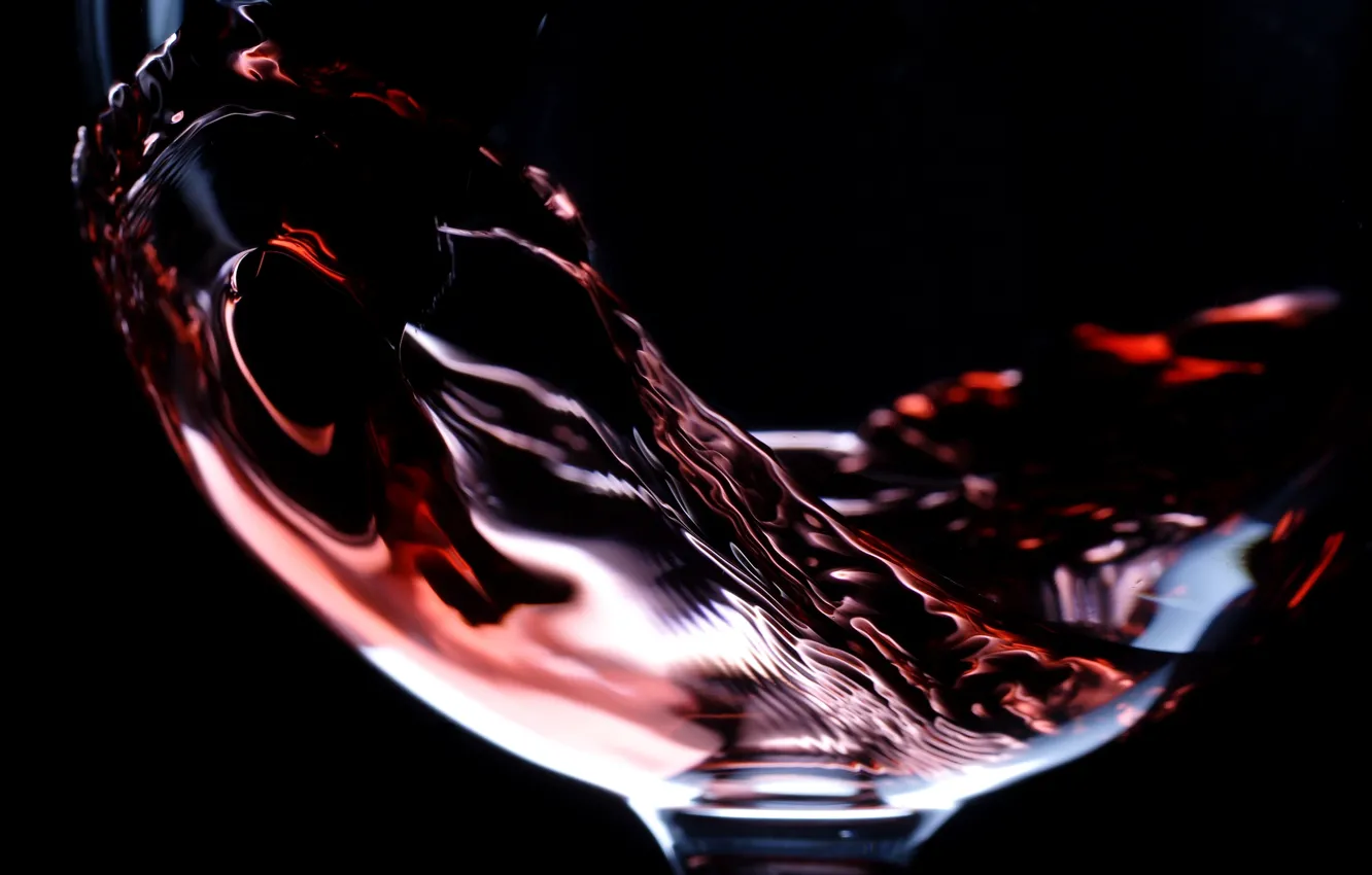 Photo wallpaper glass, macro, wine, red, glass, liquid