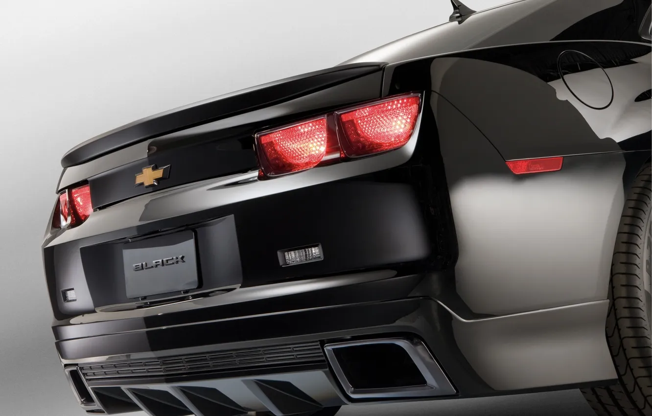 Photo wallpaper Chevrolet, Camaro, black