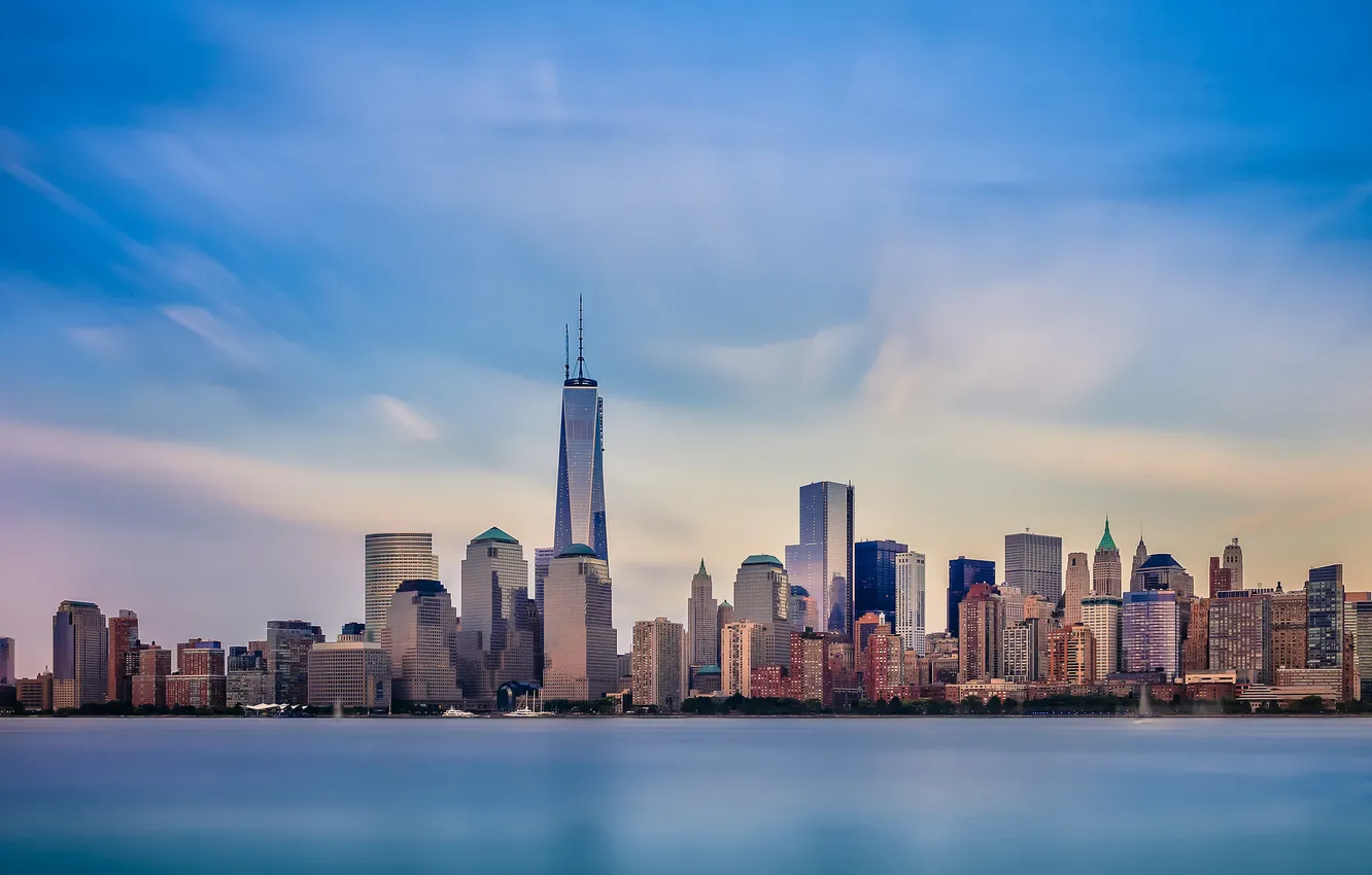 Photo wallpaper the city, New York, skyscrapers, USA, megapolis, NYC, New York City