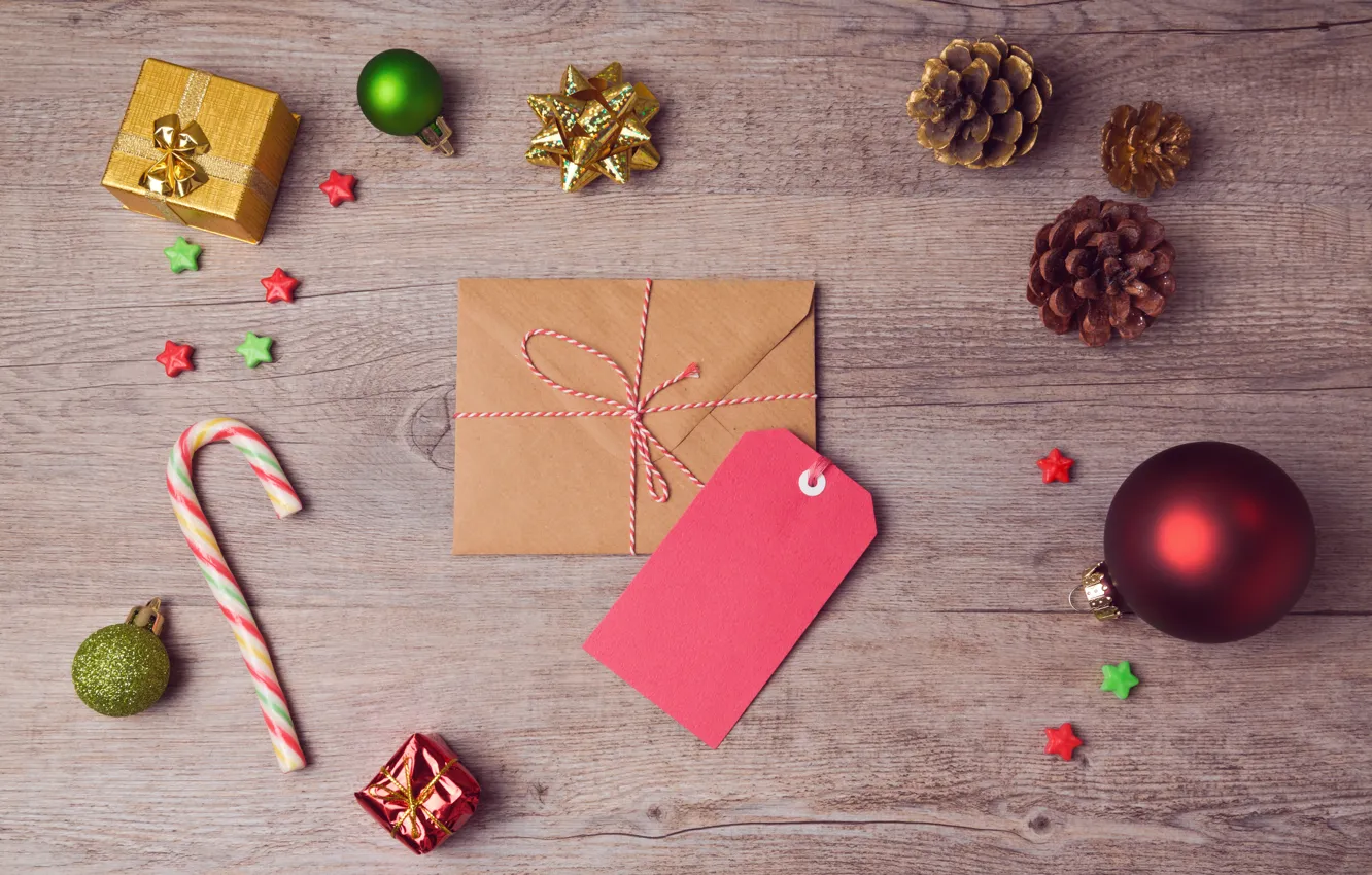 Photo wallpaper decoration, balls, new year, Christmas, Christmas, balls, decoration, Merry