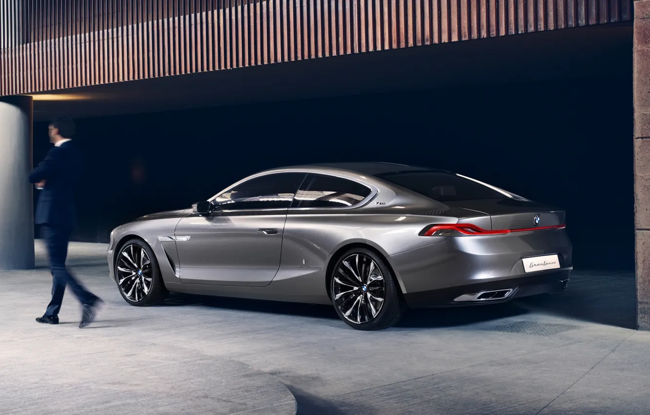 Photo wallpaper background, coupe, BMW, BMW, the concept, rear view, Coupe, Gran Lasso