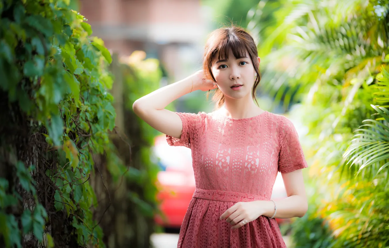 Photo wallpaper girl, Asian, cutie