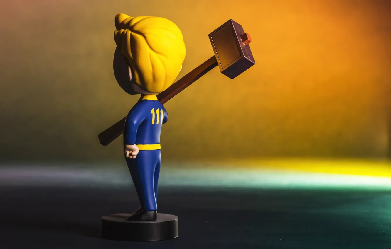 Photo wallpaper Fallout, figures, 111, Bethesda Softworks, Bethesda, Bethesda Game Studios, Vault Boy, Vault Boy