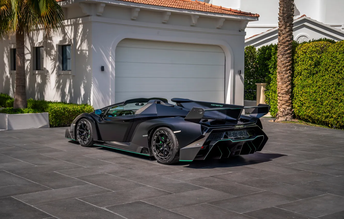 Photo wallpaper The only instance, Supercar, lamborghini veneno roadster, Roadster, Veneno, Lamborghini, 2014, supercar