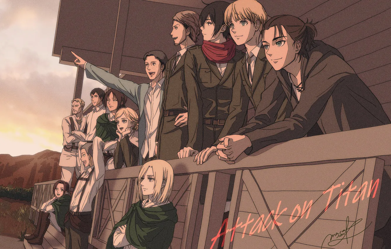 Photo wallpaper people, characters, Attack on Titan, Attack Of The Titans, shingeki no kyoujin