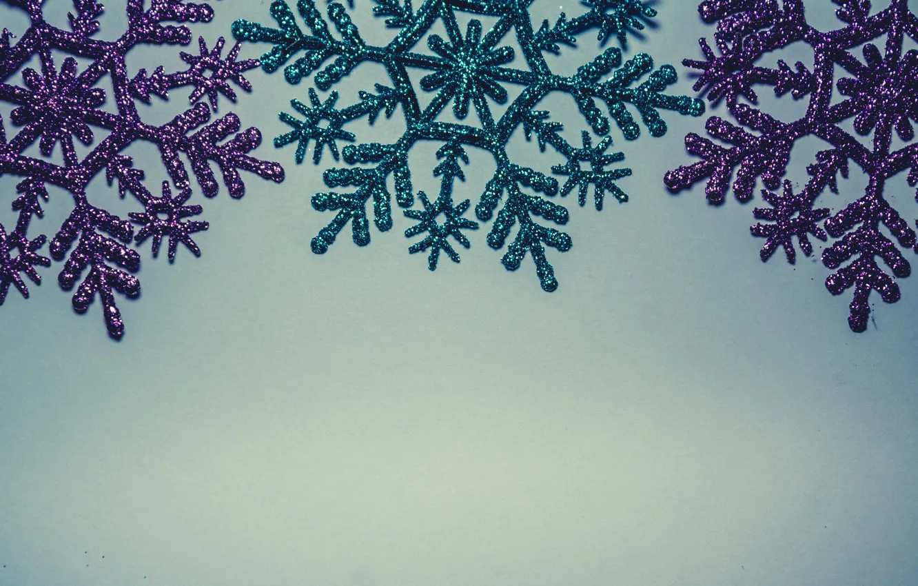 Photo wallpaper winter, snowflakes, background, blue, Christmas, blue, winter, background