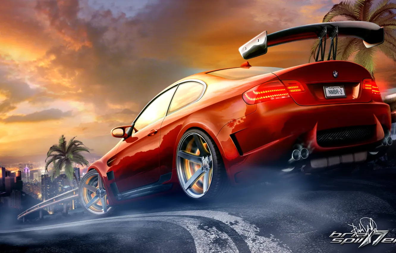 Photo wallpaper figure, photoshop, bmw, BMW, e92