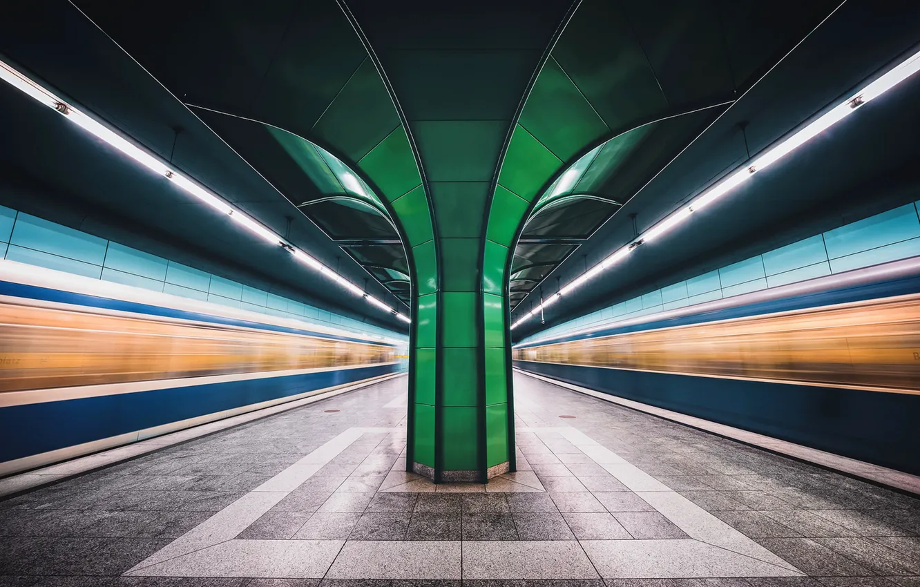 Photo wallpaper metro, Munich, Bavaria, Denning
