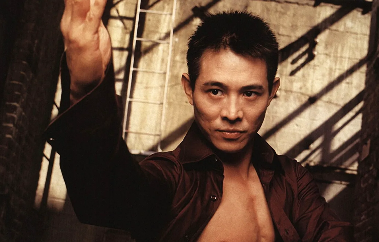 Photo wallpaper pose, background, actor, Jet Li, Jet, master Wushu