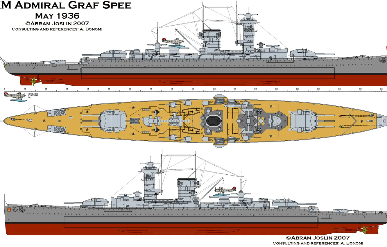Photo wallpaper Navy, Admiral Graf Spee, Pocket battleship