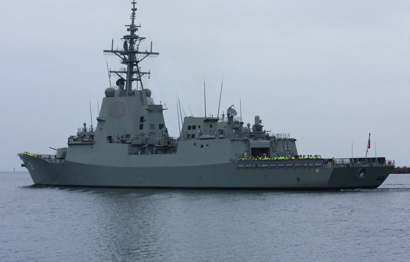 Photo wallpaper ship, Australia, combat, Navy, HMAS, Hobart