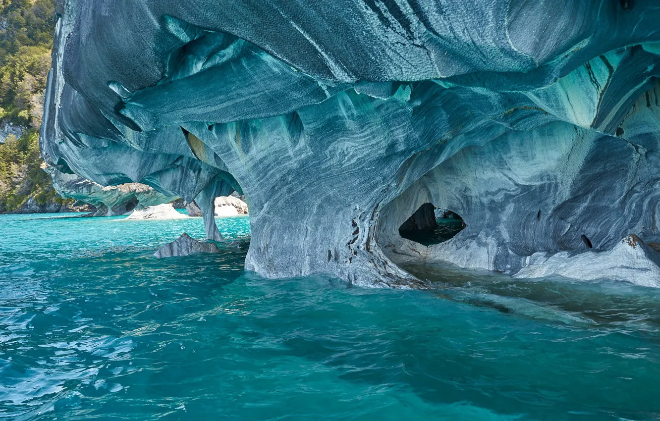 Photo wallpaper sea, rocks, the grotto