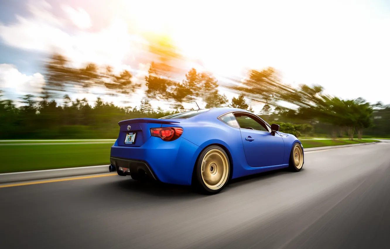 Photo wallpaper car, in motion, Toyota, rechange, hq Wallpapers, toyota gt86