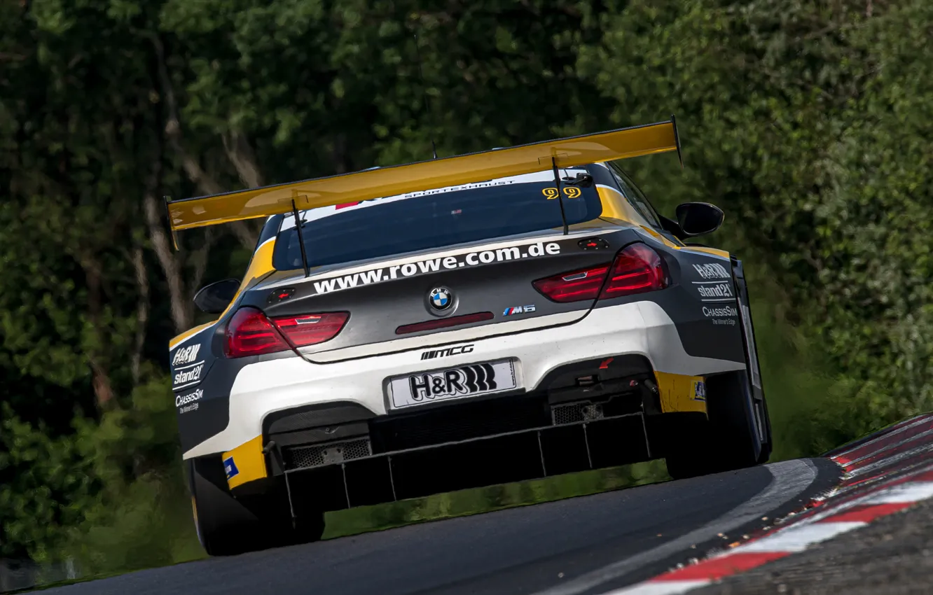 Photo wallpaper coupe, wing, BMW, feed, 2019, M6 GT3