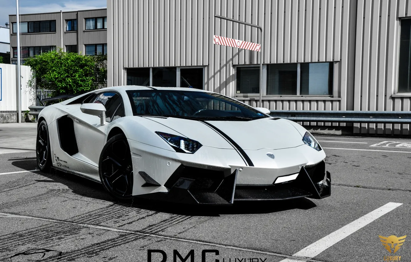 Photo wallpaper white, tuning, Lamborghini, car, LP700-4, Aventador, Lamborghini, aventador