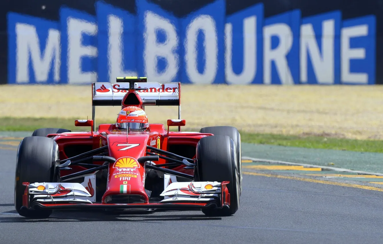 Photo wallpaper Australia, Ferrari, Ferrari, Formula 1, Kimi Raikkonen, f14t