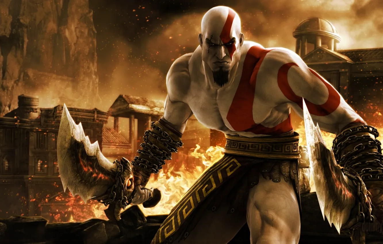 Photo wallpaper the game, game, God of war, Kratos, Kratos, PS3, God of War Ascension