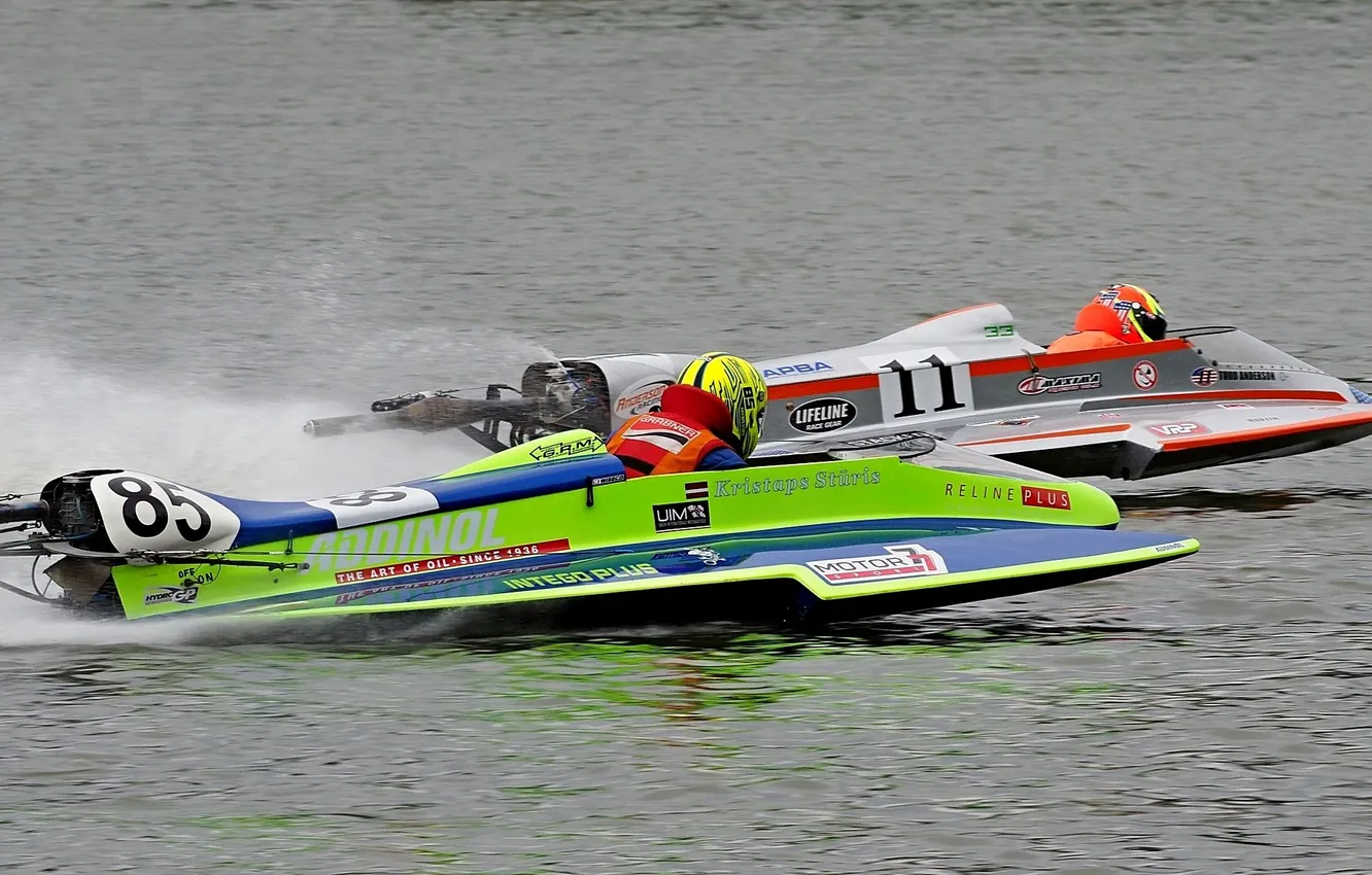 Photo wallpaper race, boat, speed