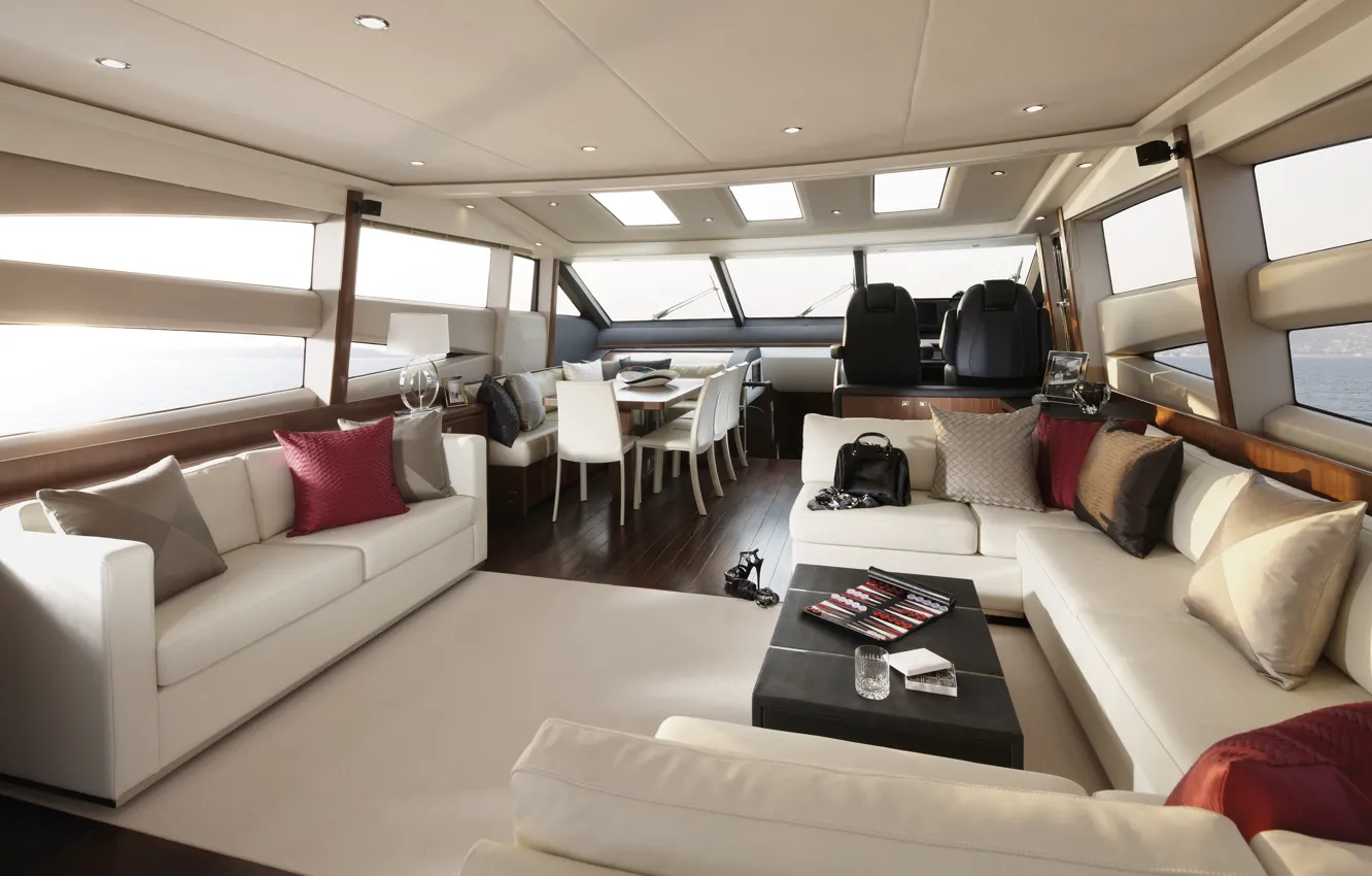 Photo wallpaper luxury, yacht, salon, motor