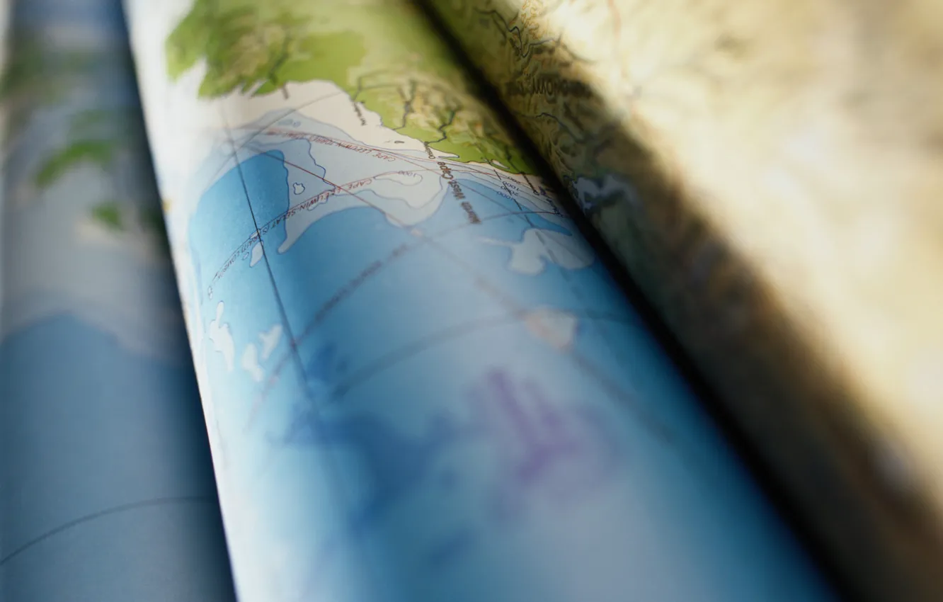 Photo wallpaper map, minimalism, bundle