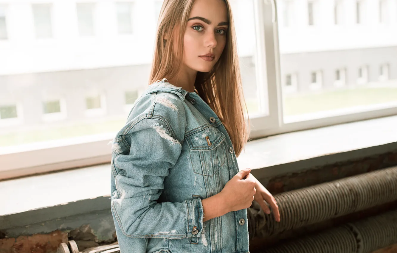 Photo wallpaper youth, sponge, the beauty, jeans jacket, Krzysztof Budych