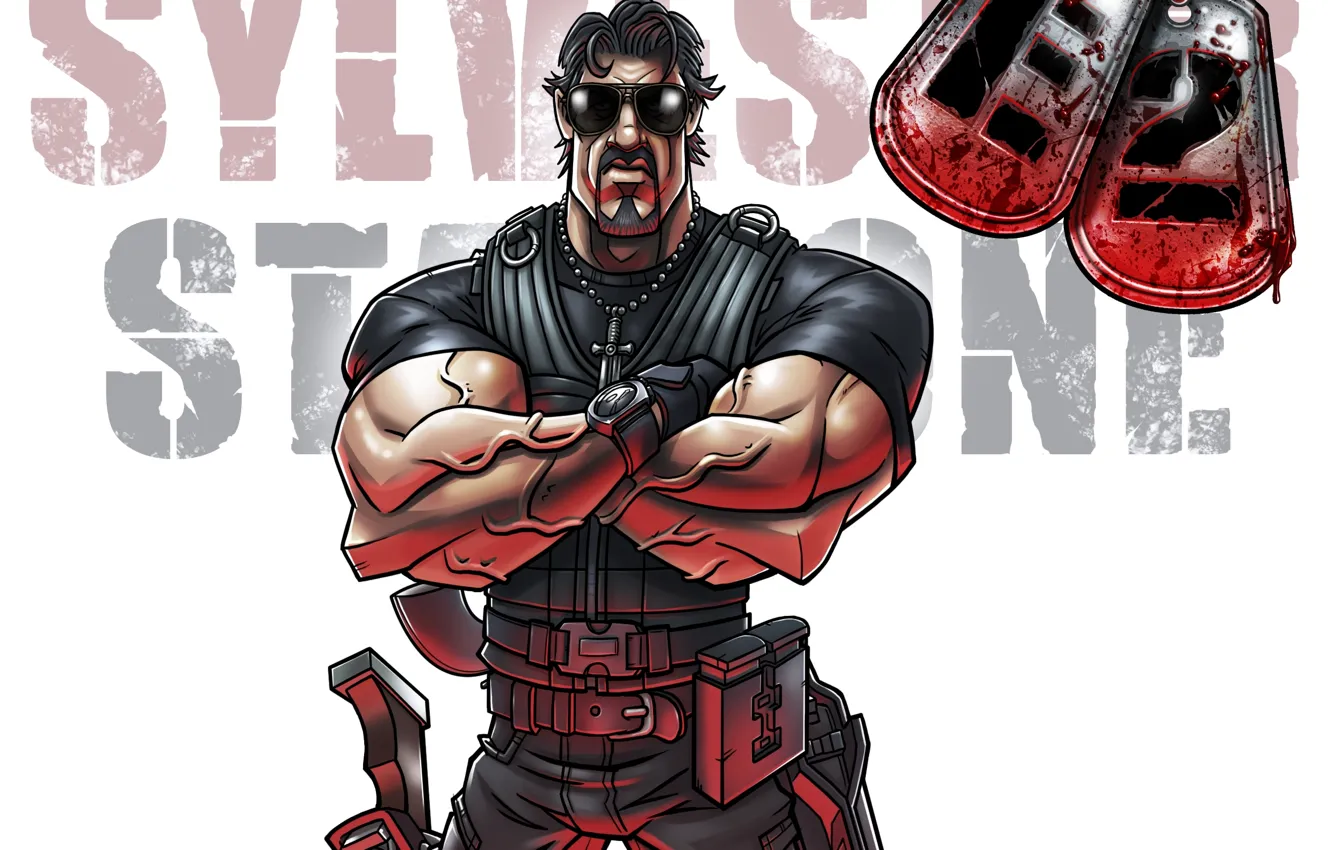 Photo wallpaper Sylvester Stallone, Sylvester Stallone, Rambo, The Expendables 2 The Expendables 2