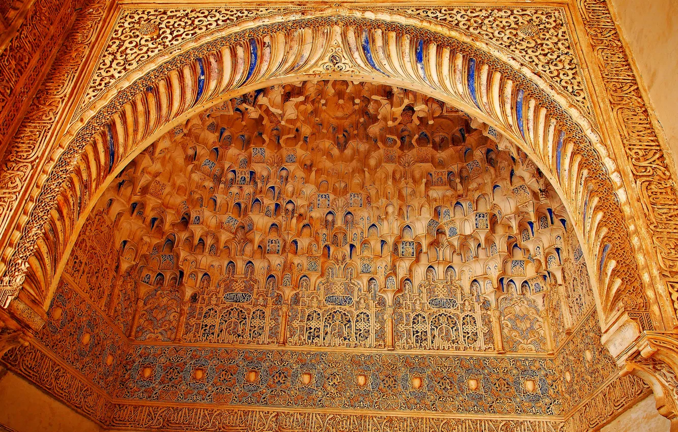 Photo wallpaper arch, architecture, Spain, Granada, Alhambra