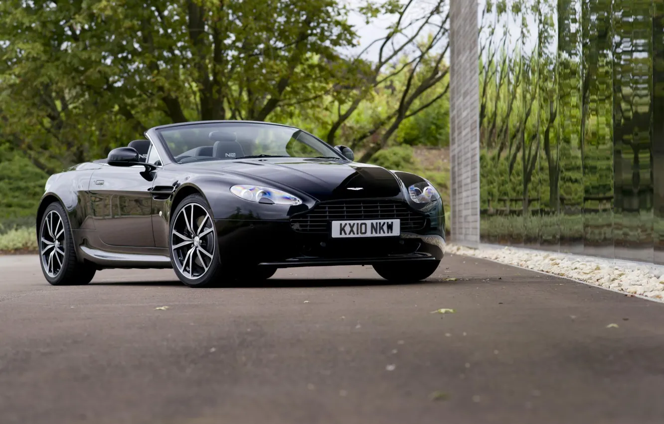 Photo wallpaper auto, Aston Martin, black, convertible