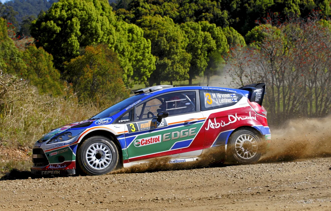 Photo wallpaper sport, Ford, side view, WRC, Rally, Rally, Fiesta, Fiesta