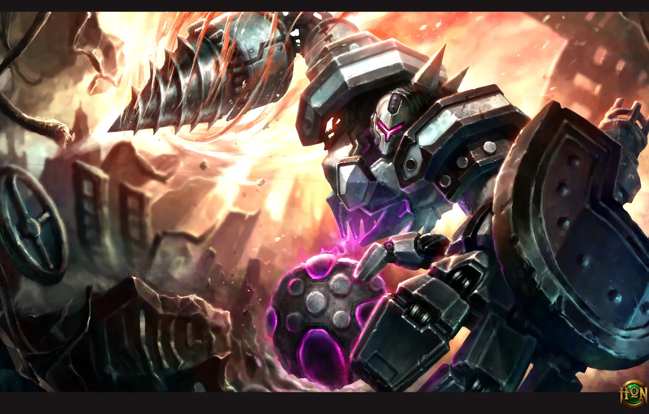 Photo wallpaper Golem, Bur, Heroes of Newerth, Lodestone, stone Golem