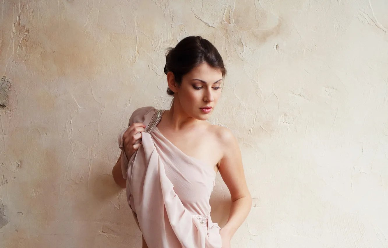 Photo wallpaper girl, wall, girl, Marga, Marga