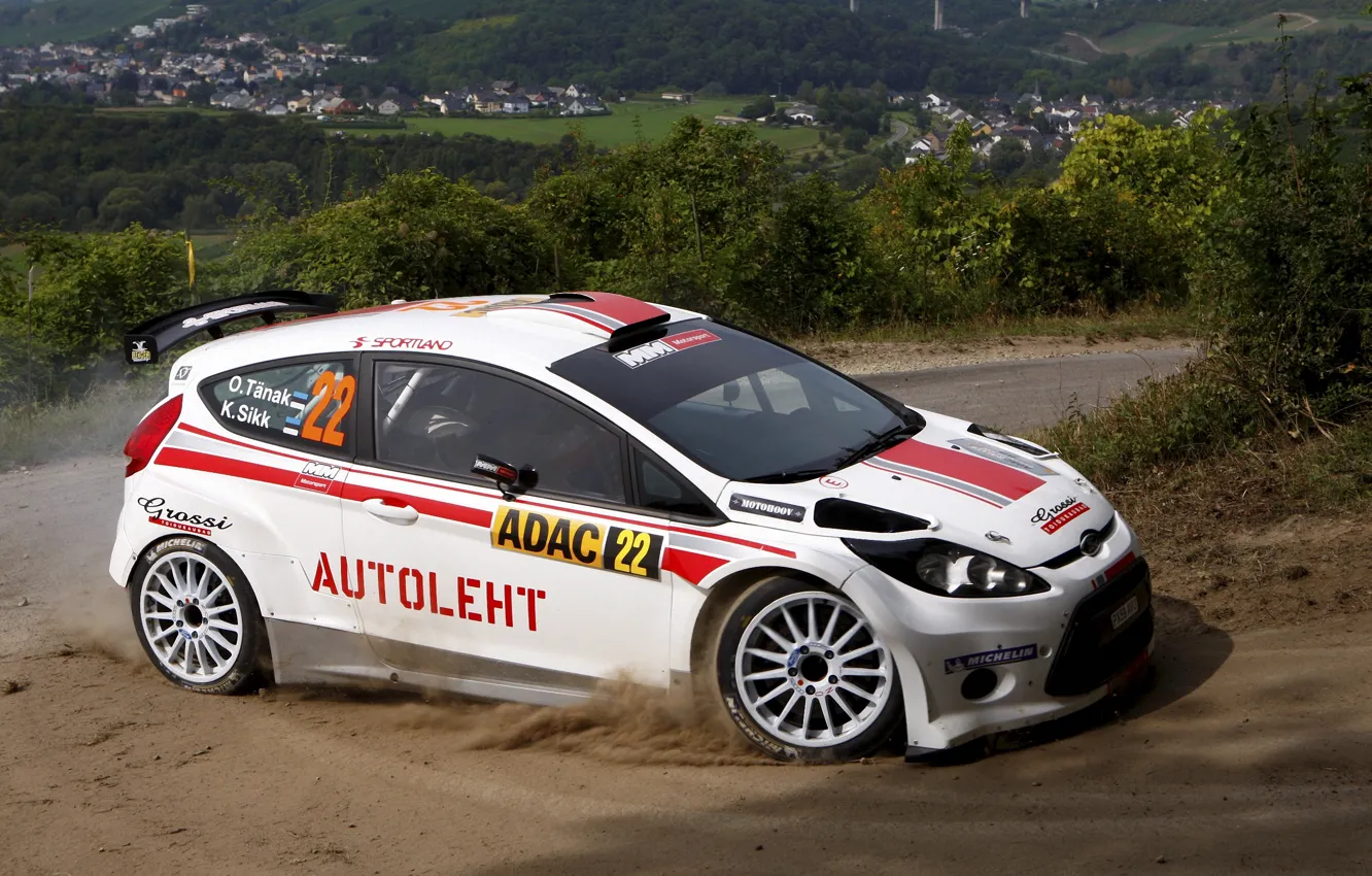 Photo wallpaper Ford, dust, Ford, S2000, Rally, Rally, Fiesta, Fiesta